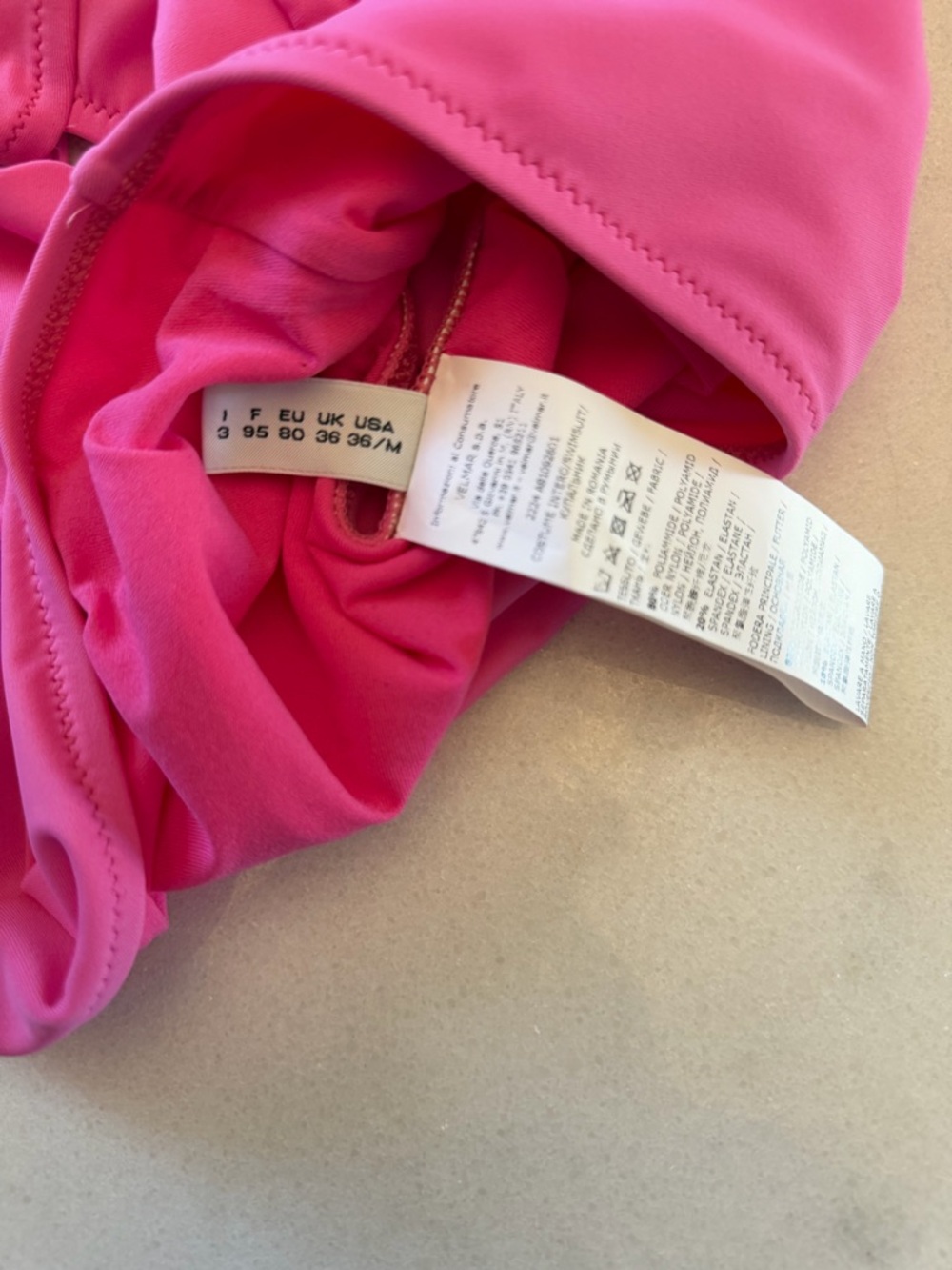 Moschino women’s Pink Logo One-Piece Swimsuit - Picture 8 of 8